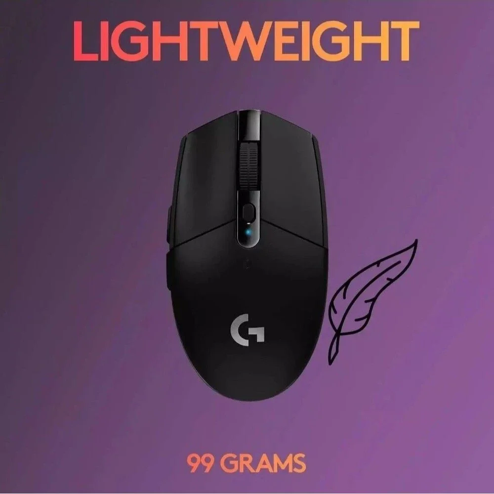 Original Logitech G304 Gaming Mouse Wireless USB Type A 12000 DPI PC Mac Laptop